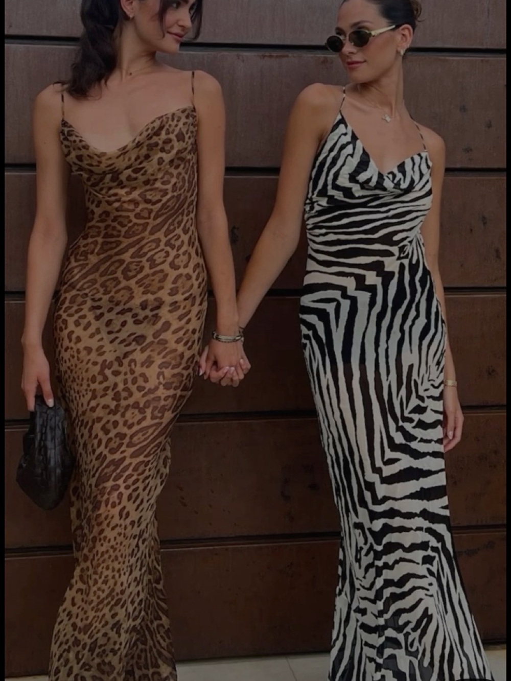 Rat & Boa Leopard-Print Cowl Slip Maxi Dress in Brown - Picture 2 of 4